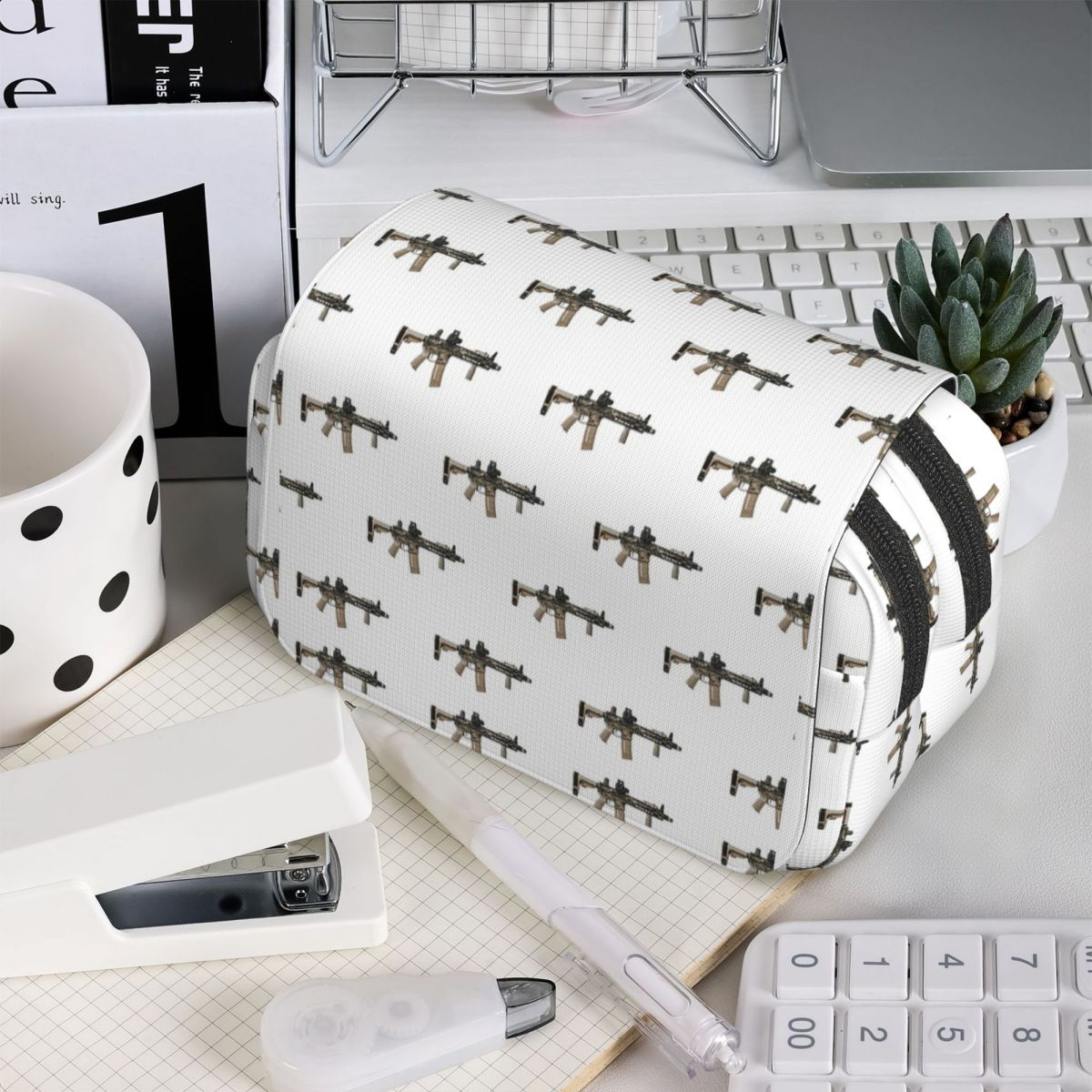 กระเป๋าดินสอ AR-15 ลายพรางสีแท - Tan Stationery & Office Supply บทวิจารณ์และราคา