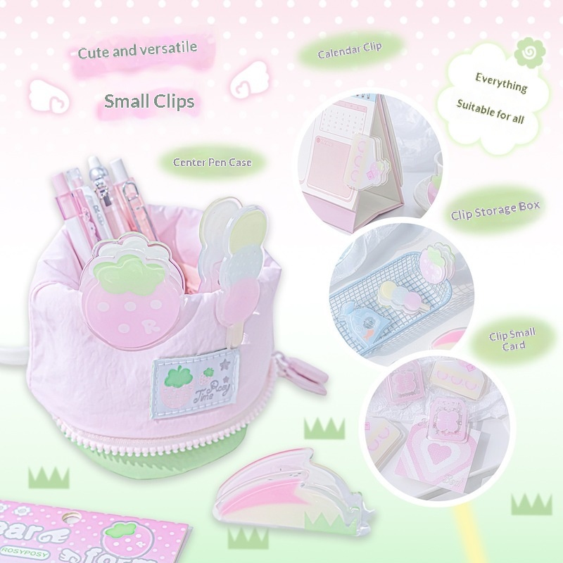 คลิปหนีบกระดาษอะคริลิคใส RosyP - Binder Clip Assorted บทวิจารณ์และราคา