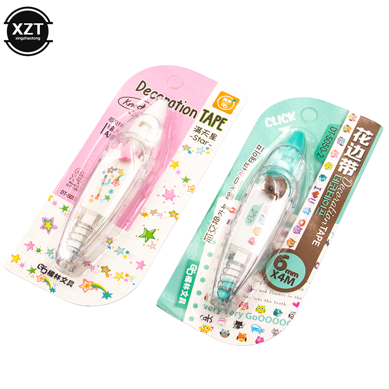 เด็ก Kawaii สัตว์กดประเภทการ์ต - Correction Tape Roller บทวิจารณ์และราคา