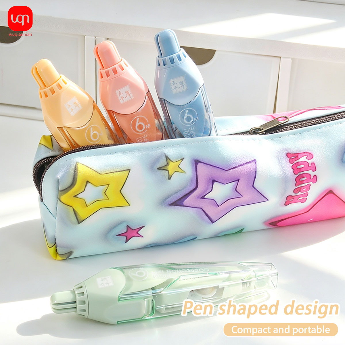 เทปลบคำผิดแบบกด 6 เมตร สีพาสเท - Correction Tape Roller บทวิจารณ์และราคา