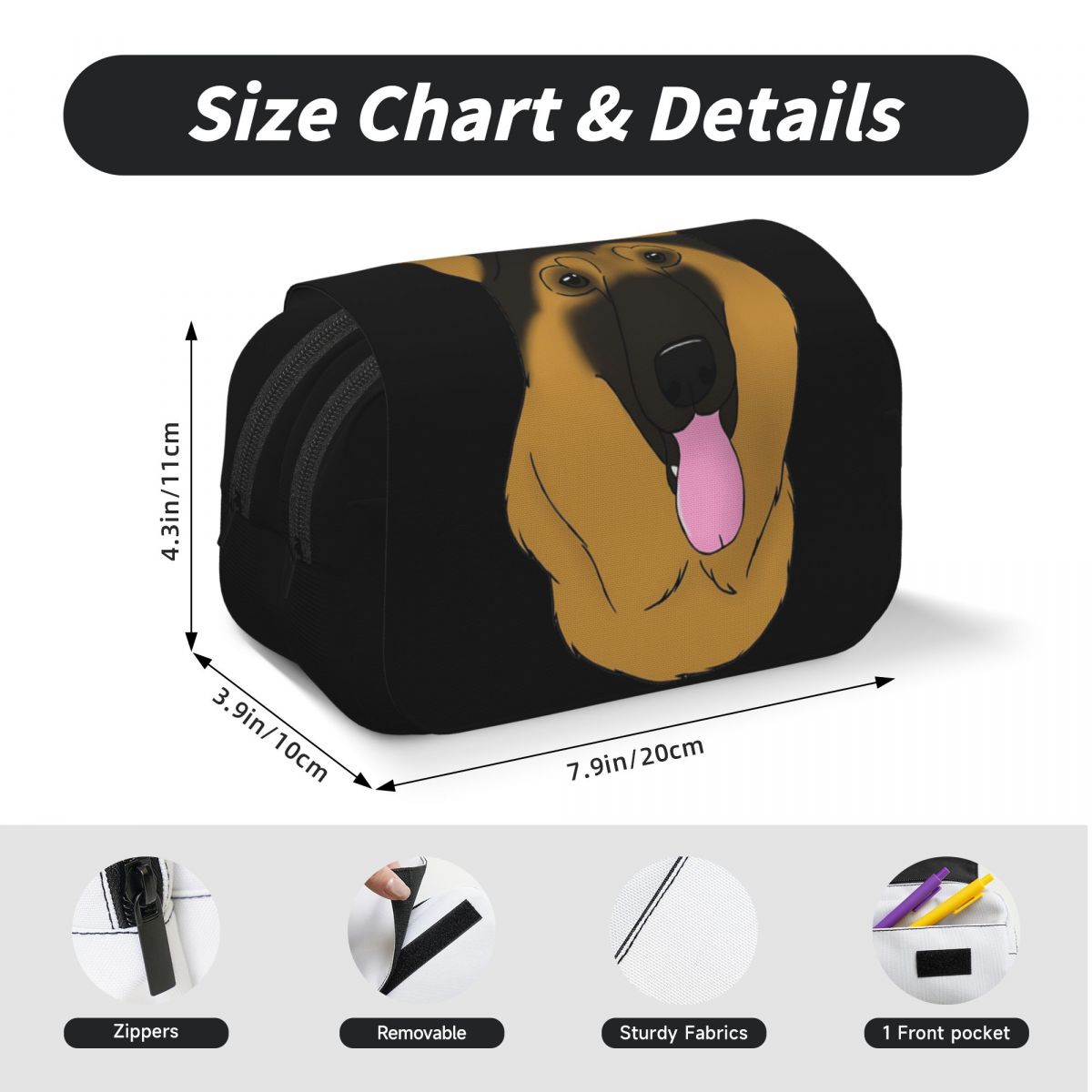 กระเป๋าใส่ดินสอลายสุนัขเยอรมัน - Tan Stationery & Office Supply บทวิจารณ์และราคา